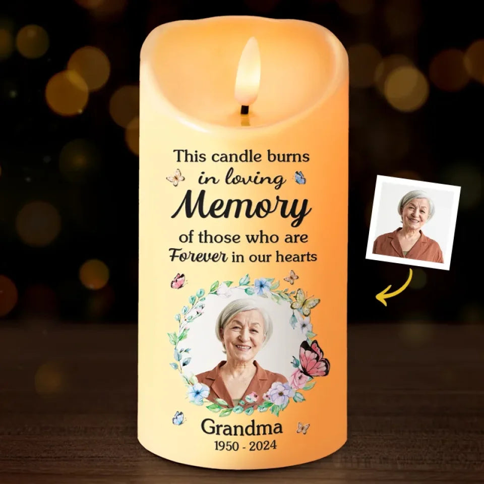 Amslol – “Ever-Light: A Personalized Memorial Photo LED Candle”