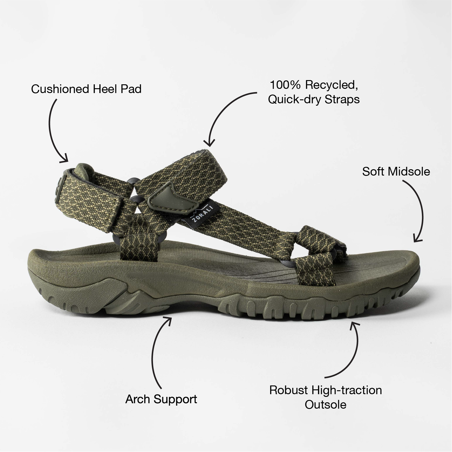 hamiains.com Trailblazer Sandal Olive